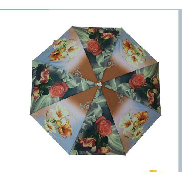 Buy Gift Compact Foldable Auto Open Umbrella For Adults , Self Fabric Pouch at wholesale prices