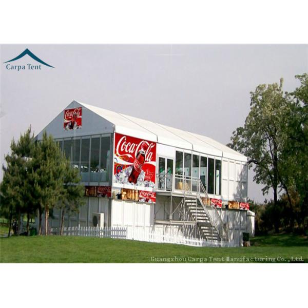 Business Fire Proof Large Steel Frame Tents Temporary 10mx25m Space