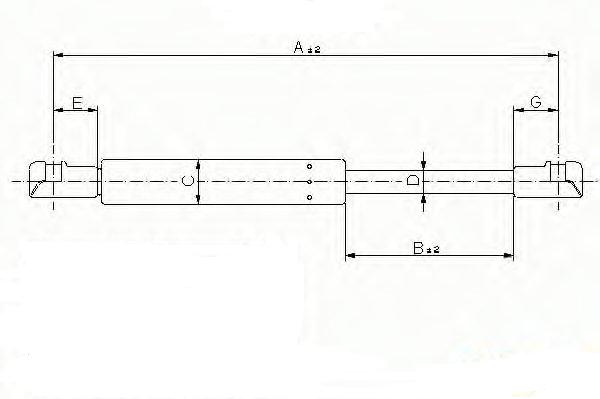 Automotive Gas Springs For Boot Nitrogen Gas Lift Supports