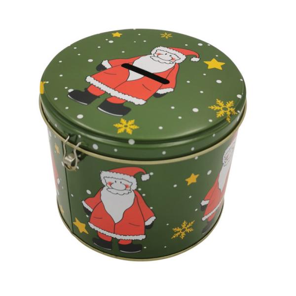 0.21mm Thickness Cookies Gift Tin Cans Packaging Box Candy Metal Container