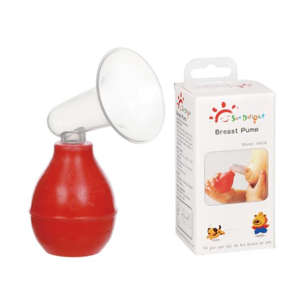 Buy BPA Free Latex Silicone Manual Breast Pump With Bottle at wholesale prices