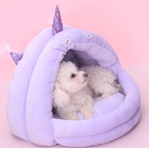 Covered Domed Giant Cat Bed Cave Shaped Cute Washable