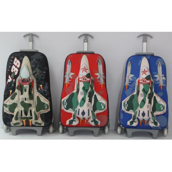 Buy Fashion design EVA mould car cartoon kids trolley school bag at wholesale prices