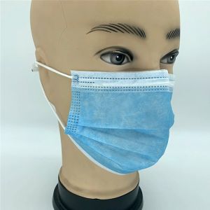 Bus Terminals Anti Saliva Disposable 3 Ply Earloop Masks
