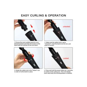6 In 1 Interchangeable Ceramic Curling Set