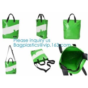 Reusable Washable Waterproof PVC Tarpaulin Tote Bag Recycled Pvc Tarpaulin