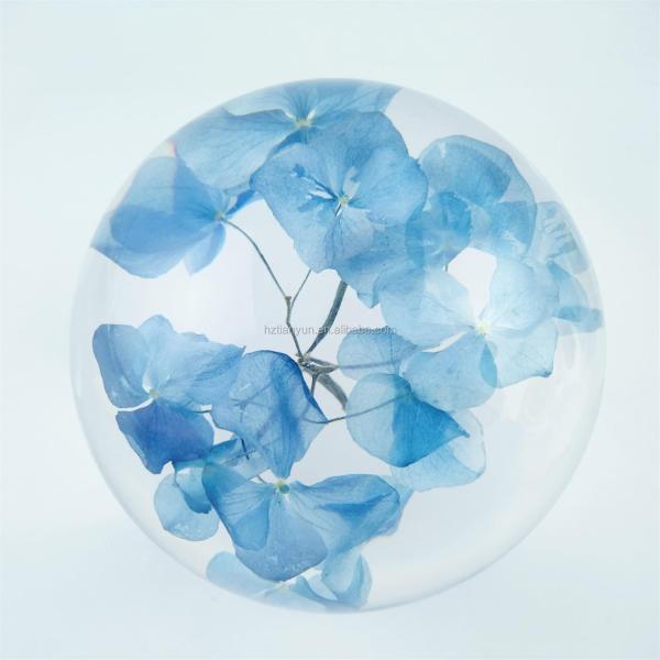 ODM OEM Blue Flower Paperweight For Promotional Gift