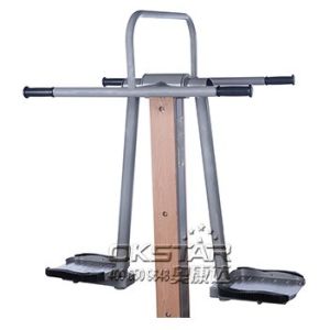 outdoor fitness equipment park wood surfboard exercise machine