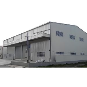 Steel Structure Prefab Car Showroom Warehouse Glass