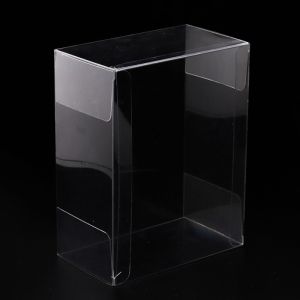 Glossy Clear blank PVC Packaging Box with a printing insert
