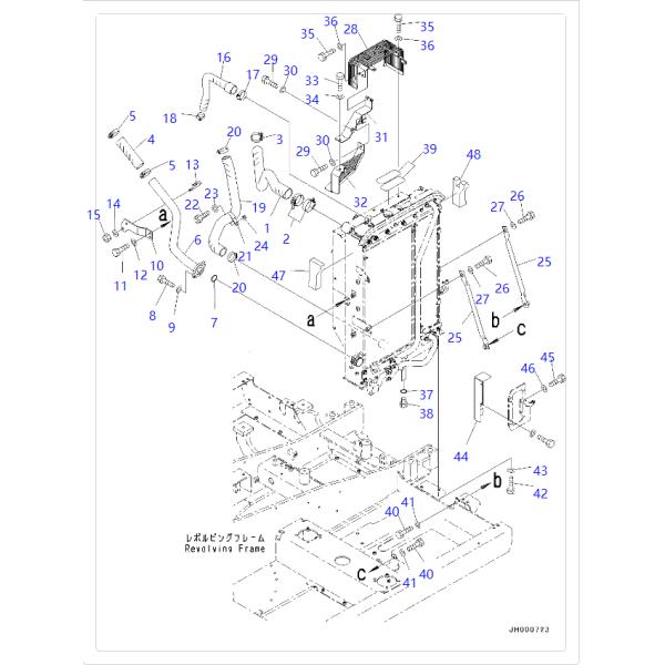 07289-00045 0728900045 Clamp Support For KOMATSU Excavators PC100 PC100L PC118MR PC120