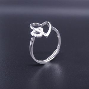 Unusual Shape Natural Freshwater Cultured Pearl Ring Pure 925 Silver