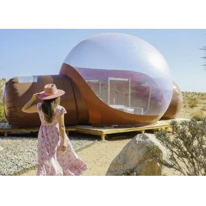 Quality 2-3 Minutes Deflation Time Inflatable Bubble Tent White Transparent Color For Outdoor Activities for sale