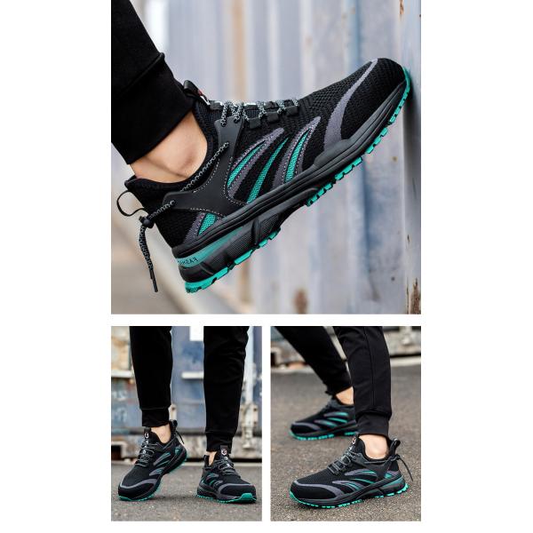 Breathable Flyknit Summer Comfort Safety Shoes with Custom Logo Anti-stab Steel Toe and Kevlar Midsole