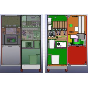 Freshly Grounded Bean To Cup Ice Coffee Vending Machine 220VAC