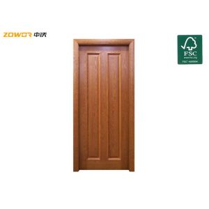 China Interior Single Swing PVC Finished Hinged Wooden Door on sale