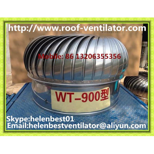 Buy 900mm roof turbo ventilator for warehouse stainless steel at wholesale prices