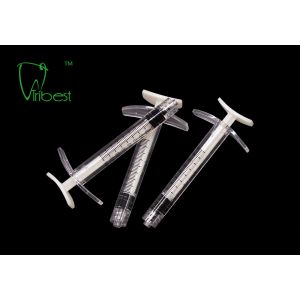 ABS PC Transparent 1cc Luer Lock Syringe For Fillers