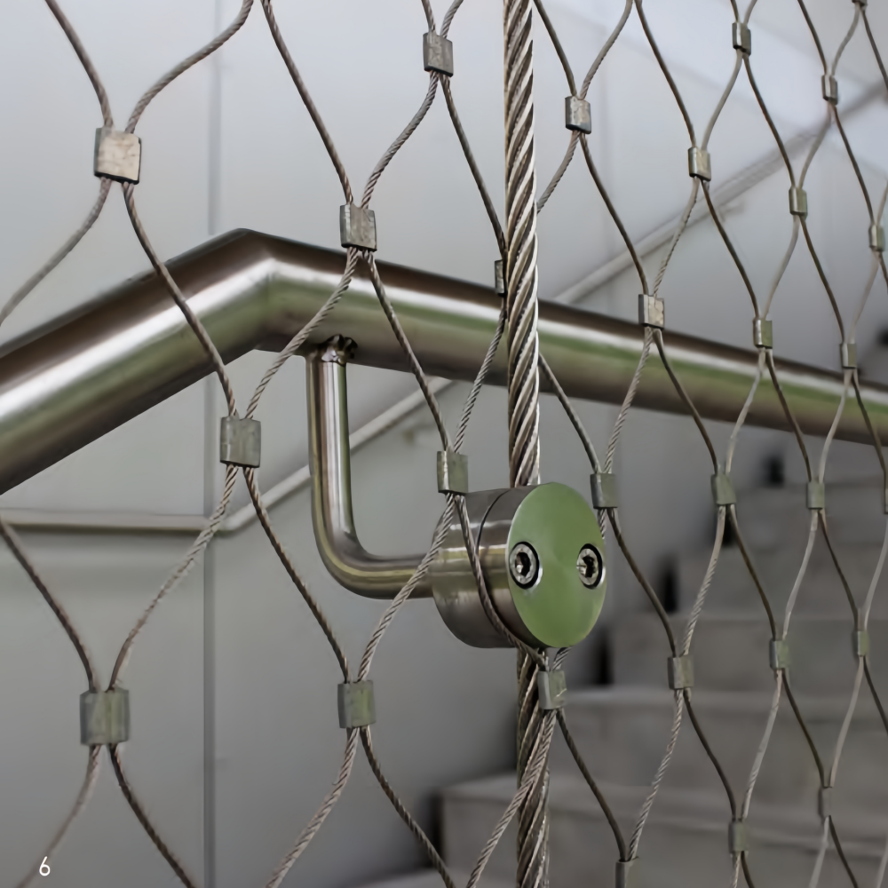 Stainless Steel Material Rope Safety Netting For Balustrading Fencing