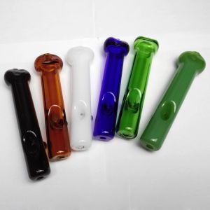 China Smoking Dogo Glass Hand Pipe Straight Style Independent Stable Packaged on sale