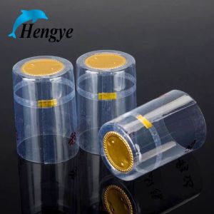 Gold PVC heat shrinkable capsule for red wine bottle Custom Wine Bottle Shrink