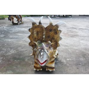 Animatonic Pachyrhinosaurus Dinosaur Battery Car Coin Operated For Shopping Mall