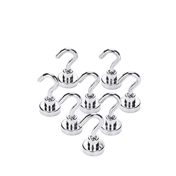 Buy 25LB Neodymium Heavy Duty Super Strong Pull Force Magnetic Hooks at wholesale prices