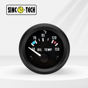 Quality 12V DC Autometer Oil Temperature Gauge 2&quot; Aluminum 0.3A Cars for sale