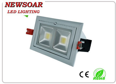 Buy manufacture white+black 45mil COB bridgelux led luminaires led downlight at wholesale prices