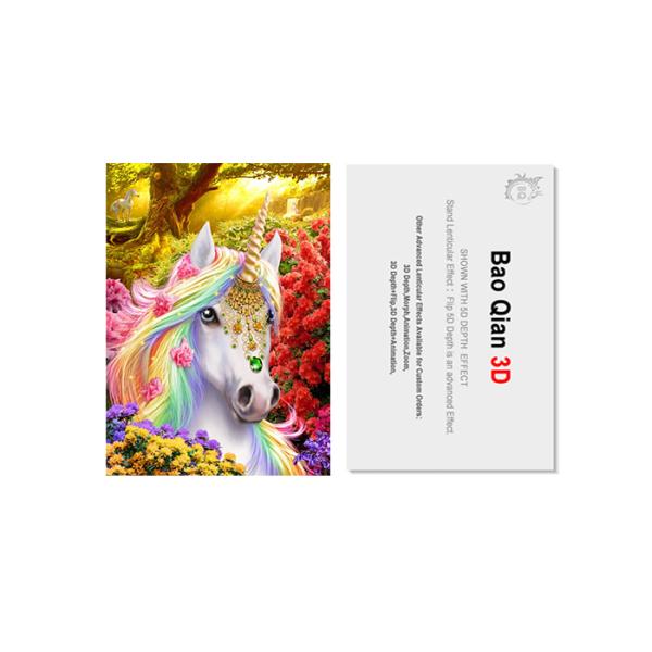 4x6'' 3D Lenticular Card / 3D Game Cards 0.6mm PET +157g Paper
