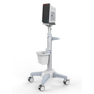 Adjustable Height Patient Monitoring System Medical Mount / Move Trolley