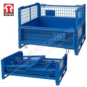 Torin SWK8009 Folding Logistics Sorting Cage Wire Mesh Container Metal Pallet