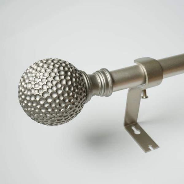 Buy 300MM Length Iron Pipe Style Curtain Rods Resin Finials at wholesale prices