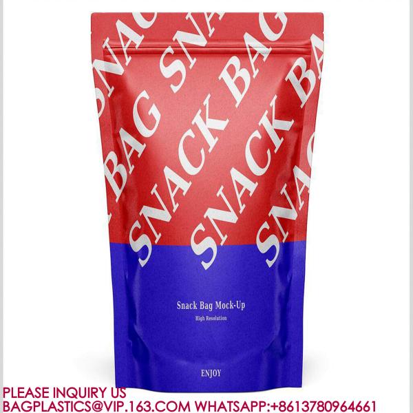 Stand-up Resealable Mylar Bags Food Storage Bag, Foil Pouch Stand-up Bags Self Sealing