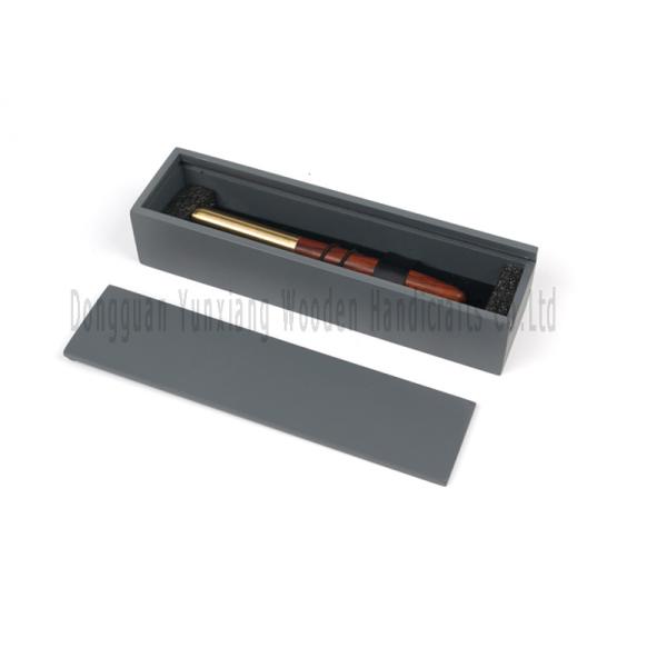 Empty Wooden Pen Presentation Boxes, Wooden Pen Case with Black Decor, Gift Collection Case for Christmas Thanksgiving Birthday