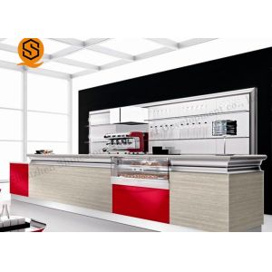 Cash Register Solid Surface Bar Counter With Pure Acrylic Material