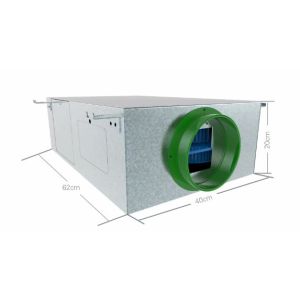 Quality Indoor Air Purification 80m2 177 CFM Ceiling Mounted ERV Low Noise for sale