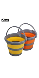 2 pack 5L bucket round