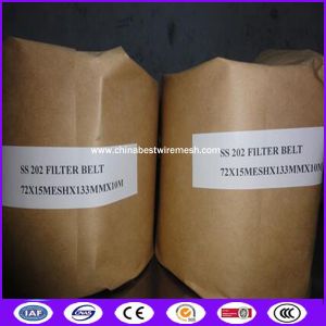 SS302 127MM WIDTH Automatic Continous Belt Screen Filter Meshfor Plastic