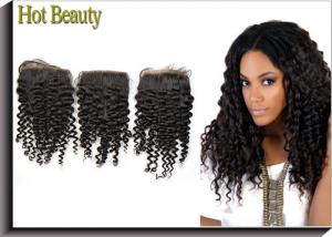 Quality Deep Curly Double Drawn Human Hair For Wedding Gifts / Double Drawn Weave Hair Extensions for sale