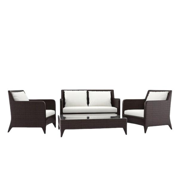 Waterproof Chairs Outdoor Rattan Indoor Sofa Set Garden Patio Lounge