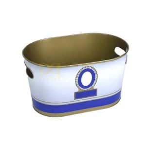 DADI Elliptic Personalized Tinplate Ice Bucket Luxury Engraved Drinks Cooler