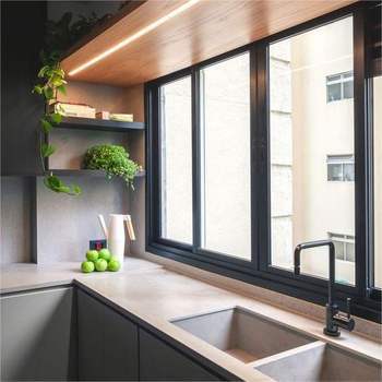 Buy Fireplace-Adjacent Folding Window Solution Allowing Safe Ventilation During Winter Evenings with Insulated Glass at wholesale prices