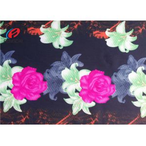 Customized Printed Swimwear Fabric 90 Percent Polyester 10 Percent Spandex For