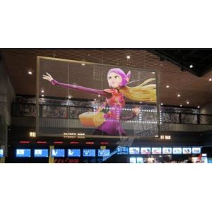 China IP54 High Brightness P4.8mm Outdoor Transparent LED Screen on sale