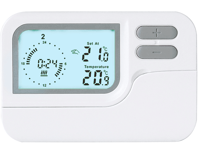 Stable Wireless Room Thermostat With Blue Backlight 7 Day Programmable