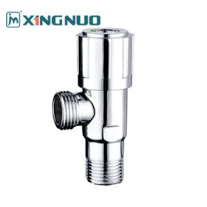 Quality 1/2 inch male theaded plating angle valve Forged Bathroom Brass Angle Valve 3/4&quot;x1/2&quot; Sand Blast Nickel Plated AV3033 for sale