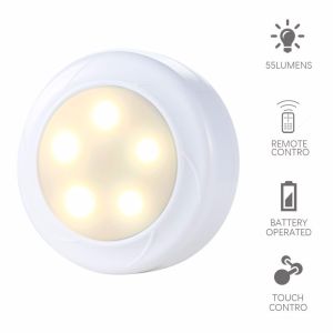 4.5VDC Battery Operated Puck Lights With Remote