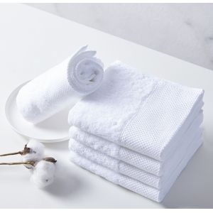 Customized white hotel exclusively for 100% cotton absorbent thickened bath