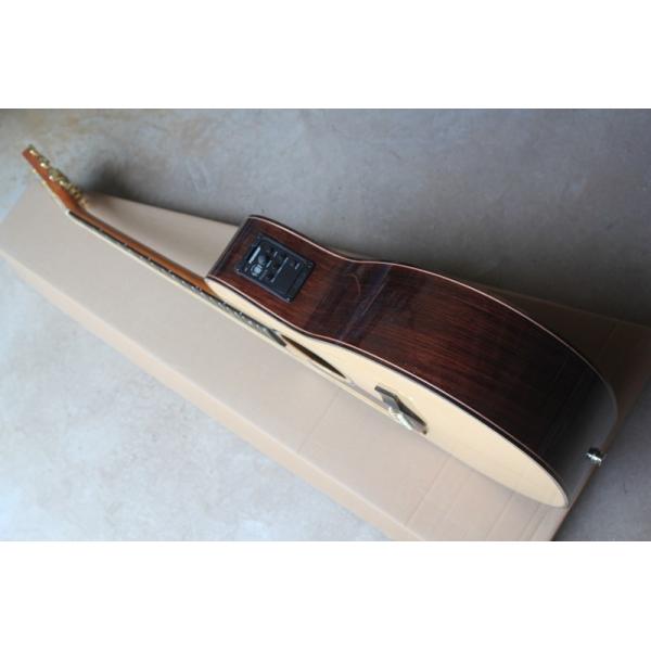 Ebony finggerboard 41-inch cutaway 916 natural wood color left handed acoustic guitar, Spruce,fishman pickup EQ